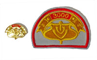 Picture of the pin and patch for 3000 Events