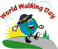World Walking Day Small Color Graphic.